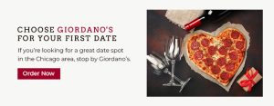 Choose Giordano's for Your First Date