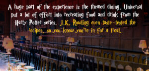 themed dining at harry potter world