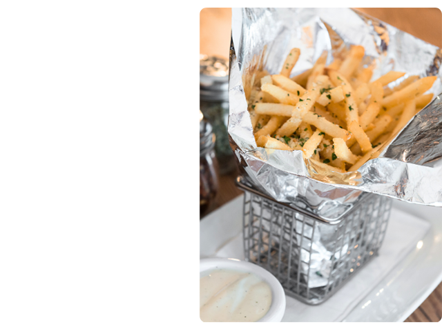 75 Points — Free Garlic Parmesan Fries