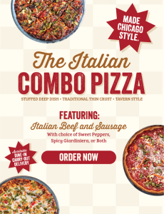The Italian Combo Pizza - Order Now!